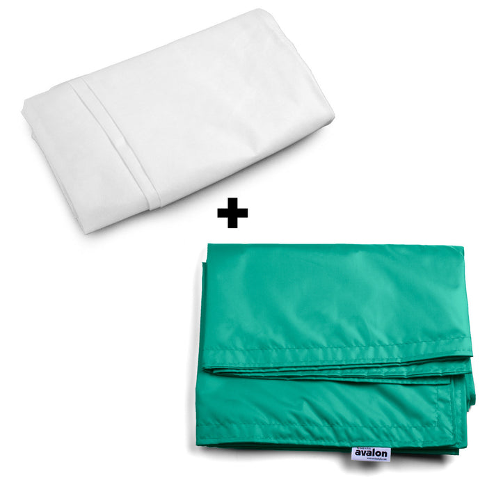 Pouf Cuscino Thin medio sacca vuota in tessuto antistrappo impermeabile Jive per interno dim.135x90 cm
