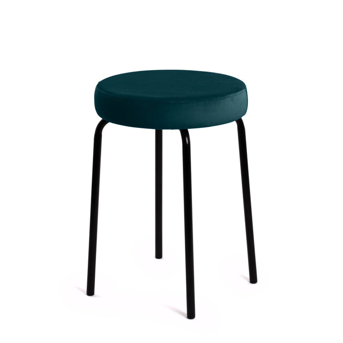 Sgabello Jolly Avalon in tessuto velluto per interno. Dim. 39x51cm