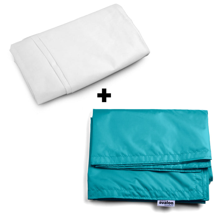Pouf Cuscino Thin medio sacca vuota in tessuto antistrappo impermeabile Jive per interno dim.135x90 cm