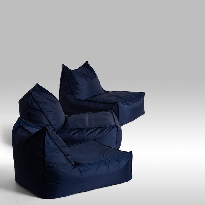 Pouf Poltrona Badd Jive per interno Sfoderabile con Sacca interna, Imbottita, Antistrappo, Impermeabile, Made in Italy Dim. 70x105 cm
