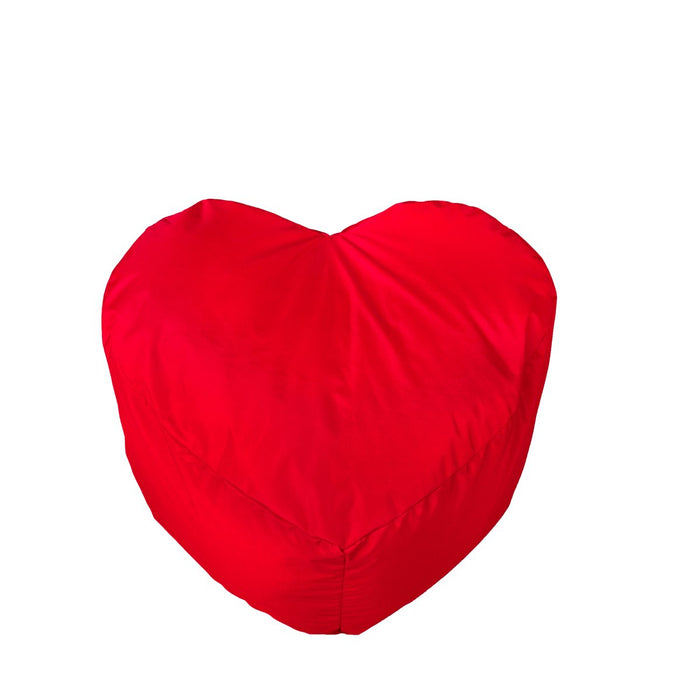 Idea Regalo, Pouf Cuore Medio Jive Tessuto Tecnico Antistrappo Imbottito Dim: 70x60x38 cm - Avalon