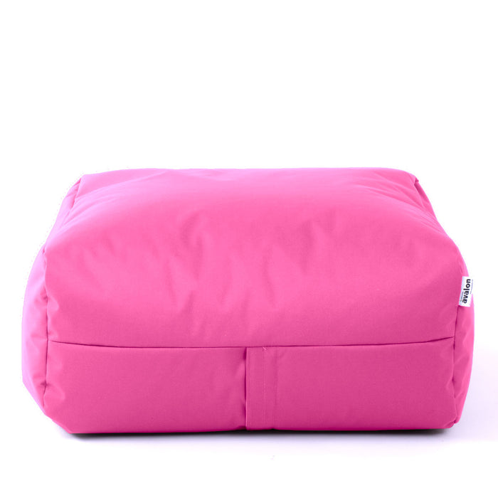 Pouf morbido Grande Quadrato Gaia in tessuto Samba per esterno dim 80x80x30 cm