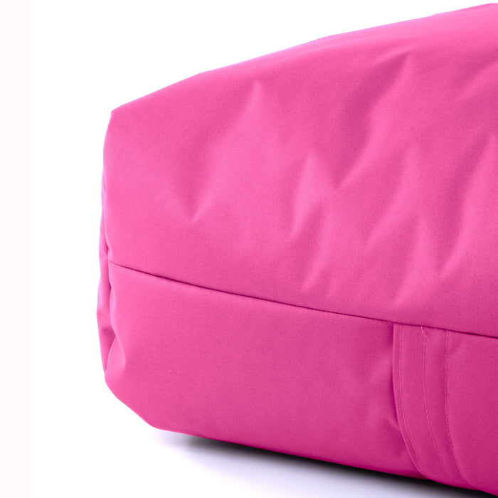 Pouf morbido Grande Quadrato Gaia in tessuto Samba per esterno dim 80x80x30 cm