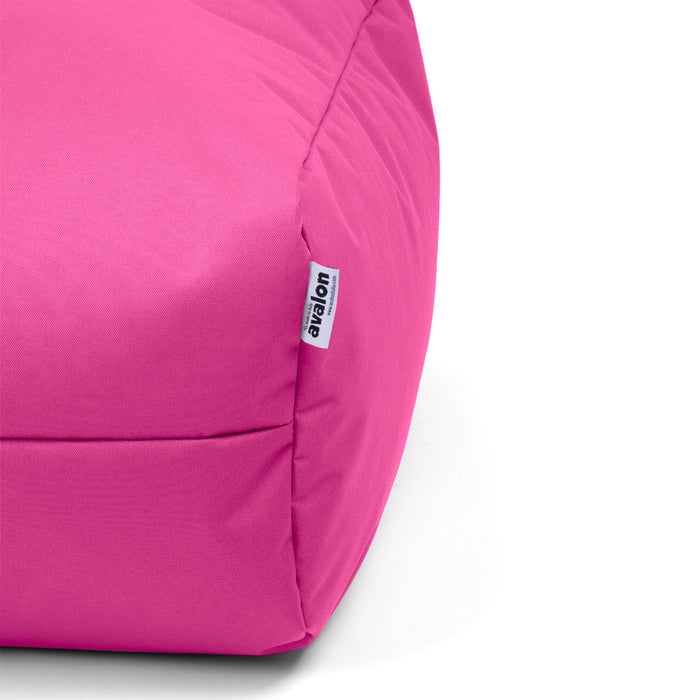 Pouf morbido Grande Quadrato Gaia in tessuto Jive per interno dim 80x80x30 cm