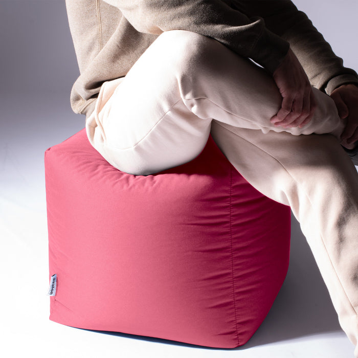 Avalon Pouf Poltrona Cubo Jive Made in Italy di dimensioni 50x50x H 45cm