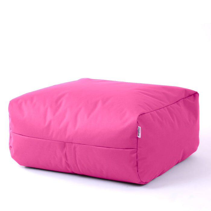 Pouf morbido Grande Quadrato Gaia in tessuto Samba per esterno dim 80x80x30 cm
