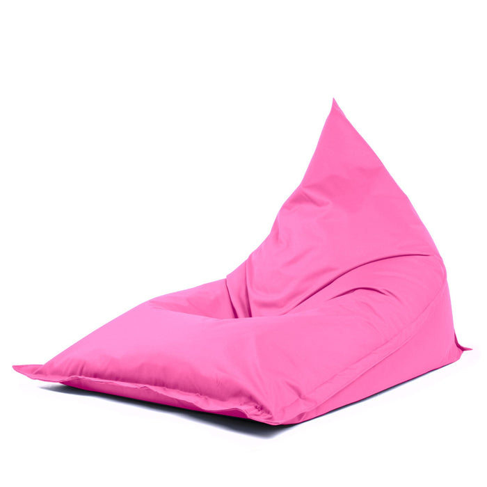 Pouf Shongo grande a forma di triangolo Sfoderabile con sacca interna in tessuto Jive per interno, Antistrappo, Impermeabile, dim: 140x175 cm