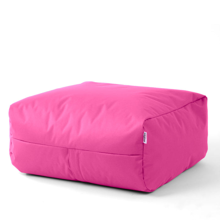Pouf morbido Grande Quadrato Gaia in tessuto Jive per interno dim 80x80x30 cm