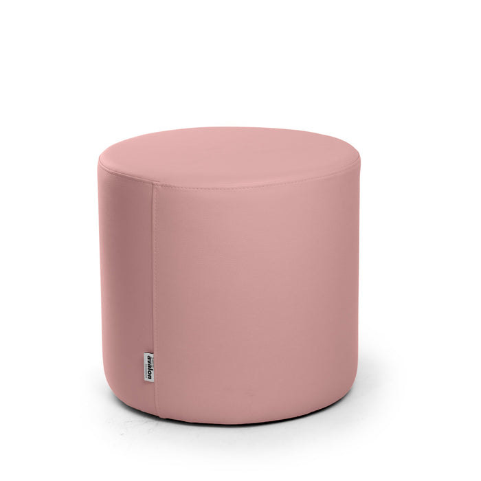 Avalon Tavolino Pouf Rigido Cilindro Similpelle Mamba Trendy Classe 1-IM Ignifugo per Interno ed Esterno. Dim: Ø45 cm X H40 cm