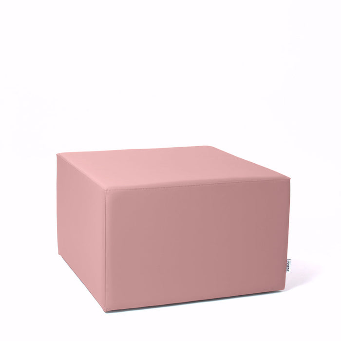 Avalon Pouf Rigido Cubo Similpelle Mamba TrendyClasse 1-IM Ignifugo per Interno ed Esterno. Dim: Larg. 70 cm X Prof. 70 cm X Alt. 43 cm