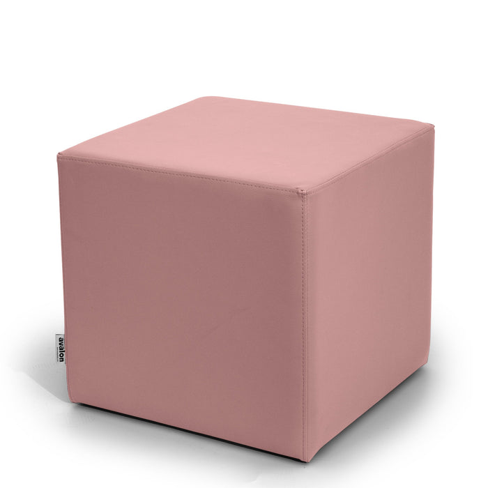 Avalon Tavolino Pouf Cubo rigido in Similpelle Mamba Trendy Classe 1-IM Ignifugo per Interno ed Esterno. Dim: Larg 45cm X Prof 45cm X Alt 40 Cm