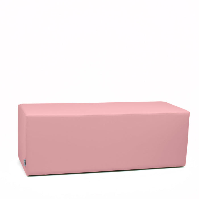 Avalon Pouf Rigido Rettangolo Similpelle Mamba Trendy Classe 1-IM Ignifugo per Interno ed Esterno. Dim: Larg. 120 cm X Prof. 45 cm X Alt. 43 cm