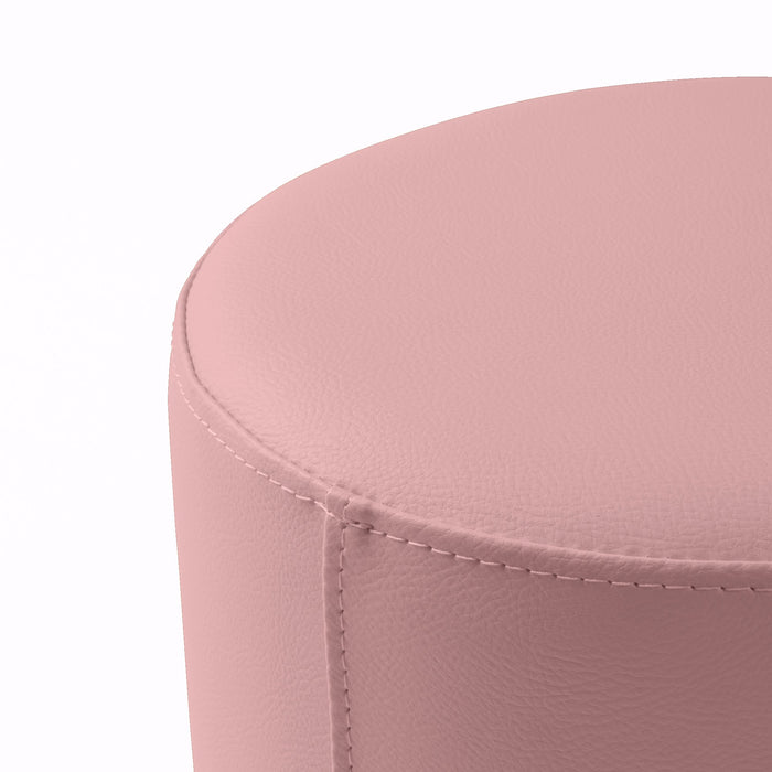 Avalon Tavolino Pouf Rigido Cilindro Similpelle Mamba Trendy Classe 1-IM Ignifugo per Interno ed Esterno. Dim: Ø35 cm X H32 cm