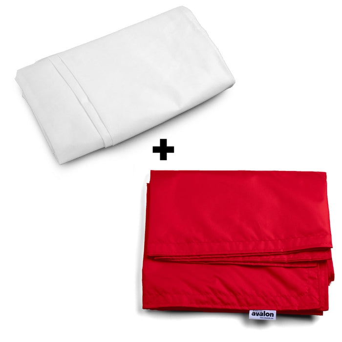 Pouf Cuscino Thin medio sacca vuota in tessuto antistrappo impermeabile Jive per interno dim.135x90 cm