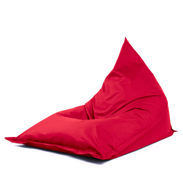 Pouf Shongo grande a forma di triangolo Sfoderabile con sacca interna in tessuto Jive per interno, Antistrappo, Impermeabile, dim: 140x175 cm