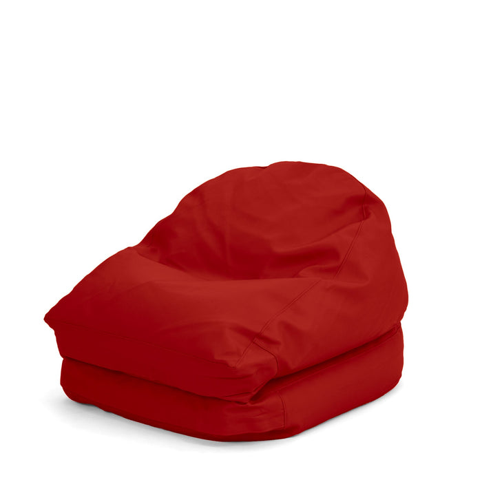 Avalon Pouf Poltrona/Letto Double Jazz in Ecopelle Imbottito Made in Italy dim:  95X75 cm