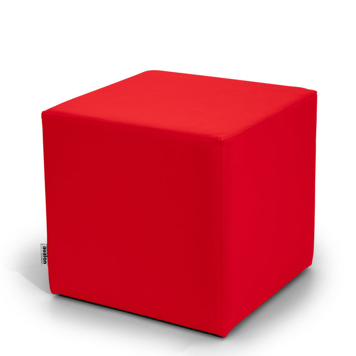 Avalon Tavolino Pouf Cubo rigido in Similpelle Mamba Trendy Classe 1-IM Ignifugo per Interno ed Esterno. Dim: Larg 45cm X Prof 45cm X Alt 40 Cm