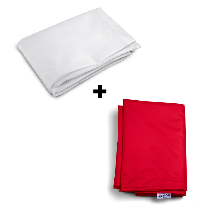 Pouf Cuscino Thin gigante sacca vuota in tessuto antistrappo impermeabile Jive per interno dim.200x140cm