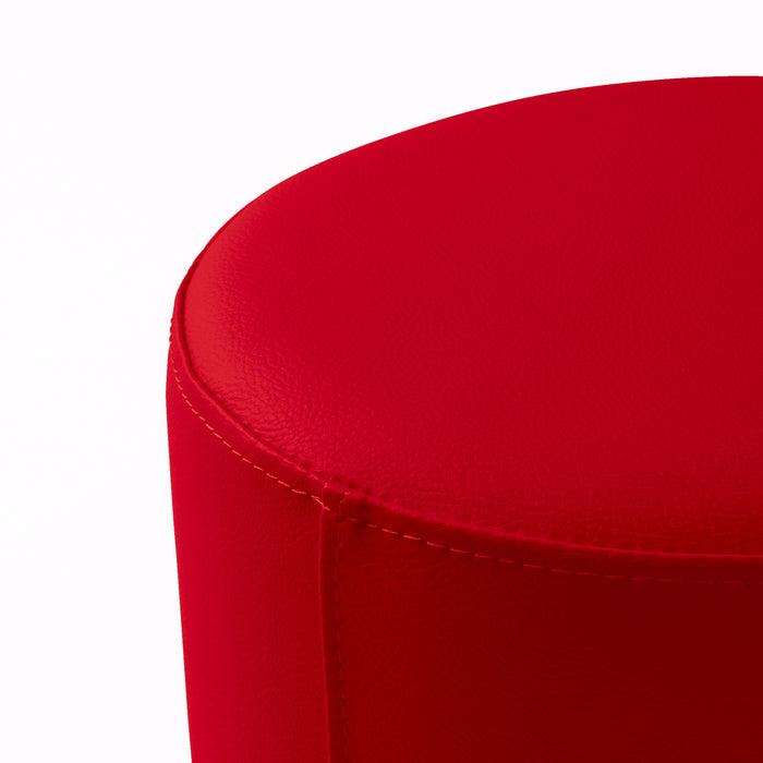 Avalon Tavolino Pouf Rigido Cilindro Similpelle Mamba Trendy Classe 1-IM Ignifugo per Interno ed Esterno. Dim: Ø35 cm X H32 cm