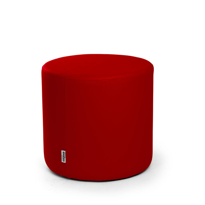 Avalon Tavolino Pouf Rigido Cilindro Similpelle Mamba Trendy Classe 1-IM Ignifugo per Interno ed Esterno. Dim: Ø45 cm X H40 cm