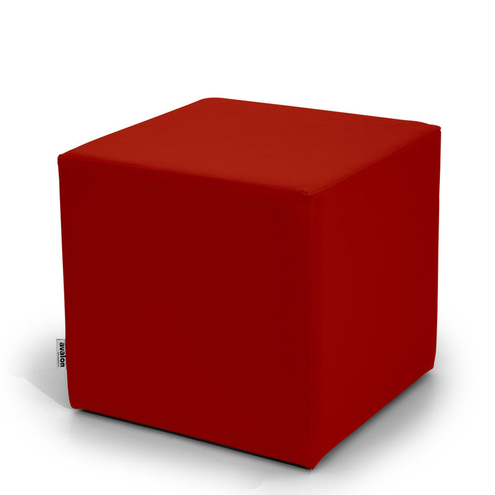 Avalon Tavolino Pouf Cubo rigido in Similpelle Mamba Trendy Classe 1-IM Ignifugo per Interno ed Esterno. Dim: Larg 45cm X Prof 45cm X Alt 40 Cm