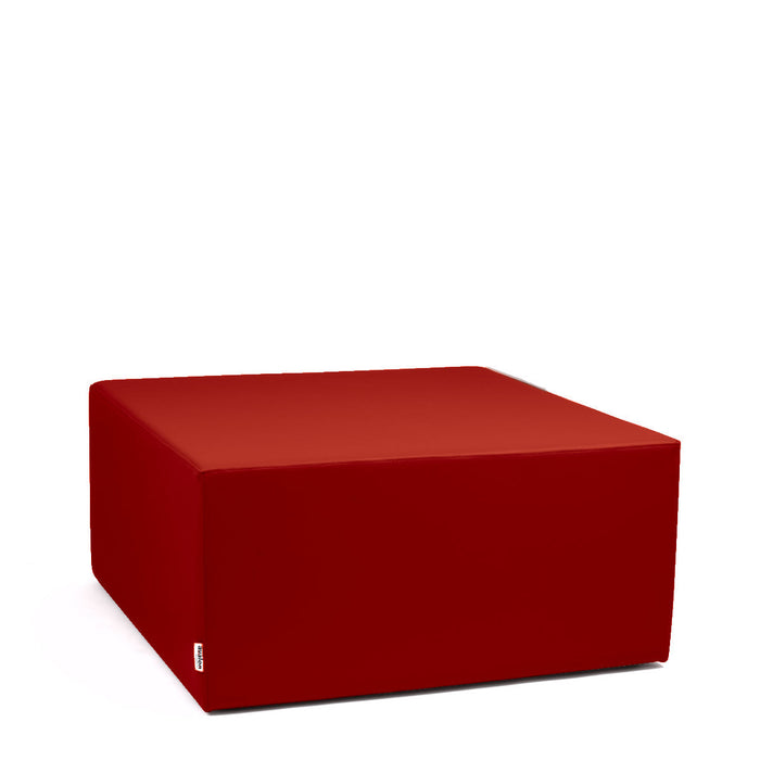 Avalon Pouf Rigido Cubo Similpelle Mamba Trendy Classe 1-IM Ignifugo per Interno ed Esterno. Dim: Larg. 90 cm X Prof. 90 cm X Alt. 43 cm
