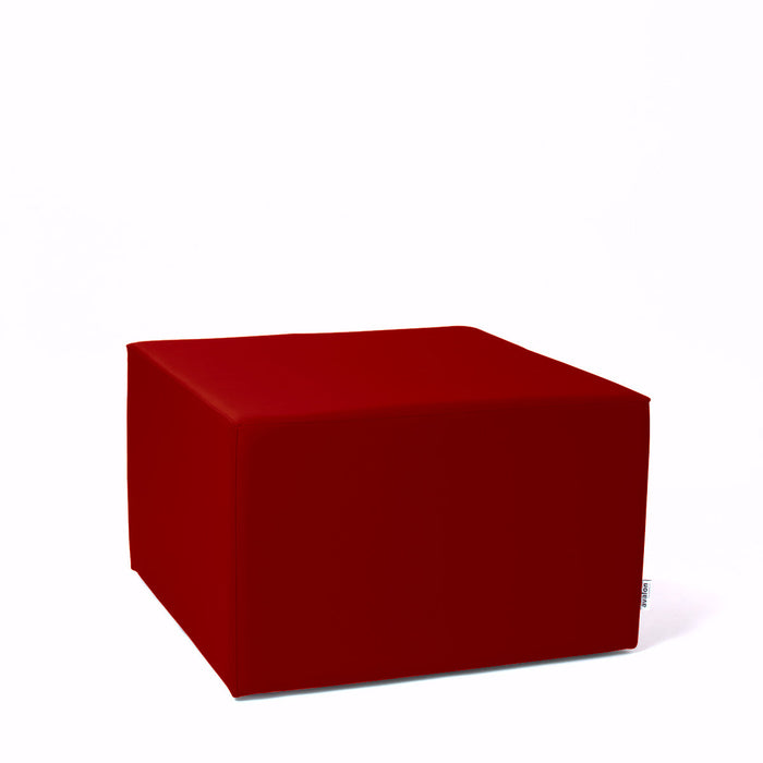 Avalon Pouf Rigido Cubo Similpelle Mamba TrendyClasse 1-IM Ignifugo per Interno ed Esterno. Dim: Larg. 70 cm X Prof. 70 cm X Alt. 43 cm