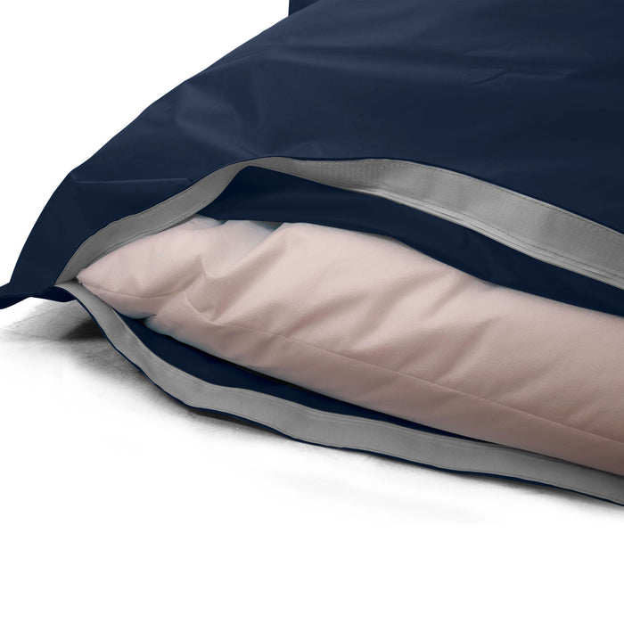 Pouf Cuscino Thin medio sacca vuota in tessuto antistrappo impermeabile Jive per interno dim.135x90 cm