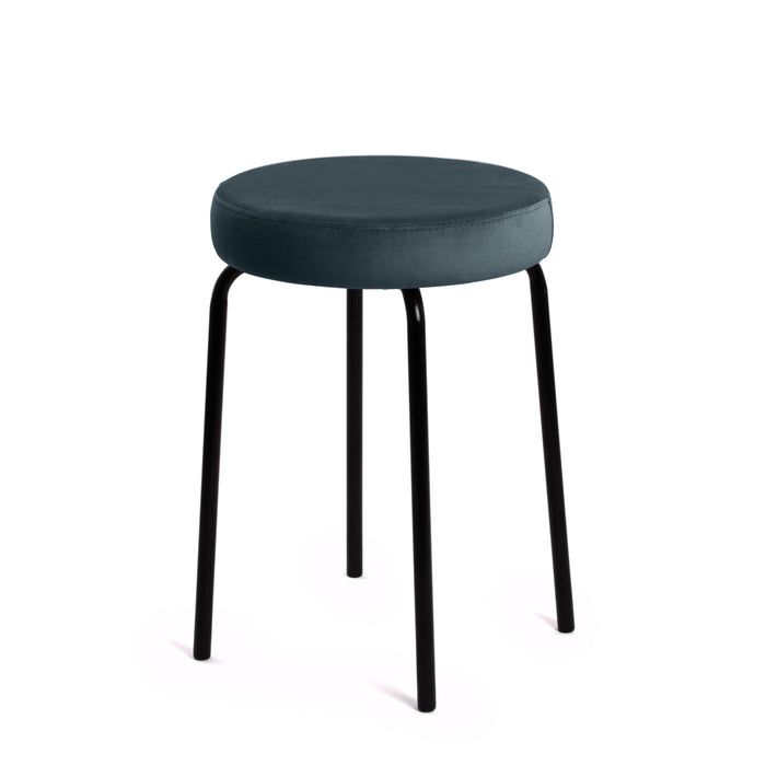 Sgabello Jolly Avalon in tessuto velluto per interno. Dim. 39x51cm