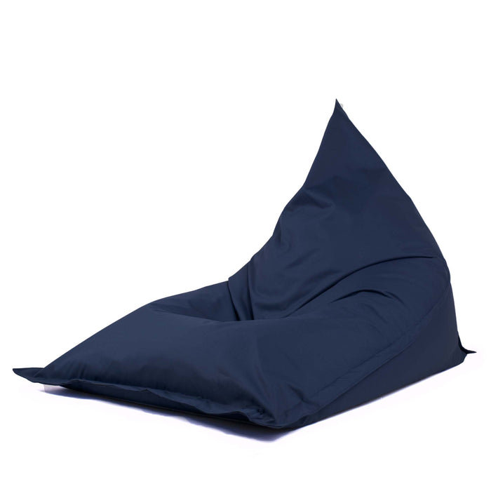 Pouf Shongo grande a forma di triangolo Sfoderabile con sacca interna in tessuto Jive per interno, Antistrappo, Impermeabile, dim: 140x175 cm