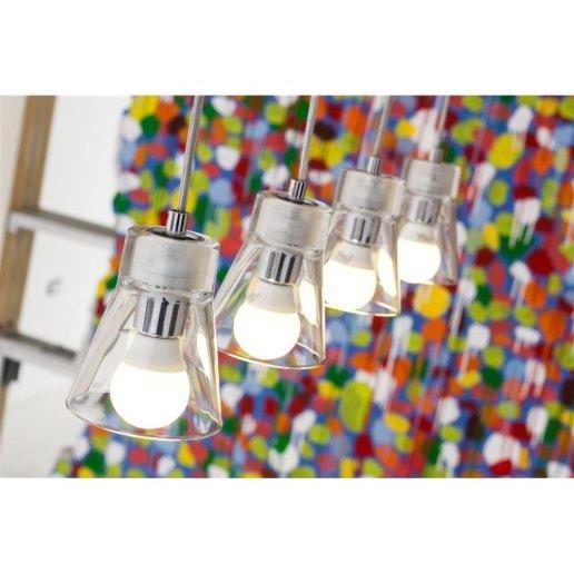 Sunglass Martini S4 4 luci decentrato - Lampadario moderno