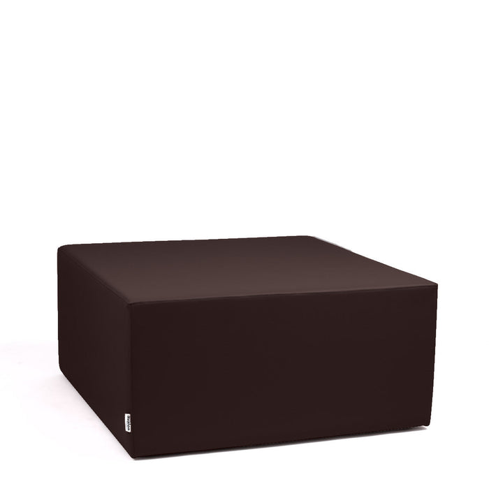 Avalon Pouf Rigido Cubo Similpelle Mamba Trendy Classe 1-IM Ignifugo per Interno ed Esterno. Dim: Larg. 90 cm X Prof. 90 cm X Alt. 43 cm