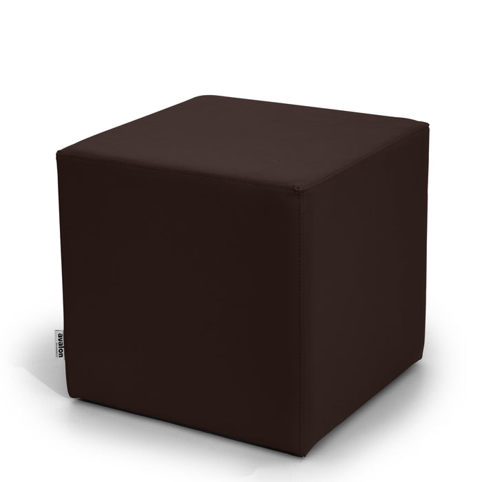 Avalon Tavolino Pouf Cubo rigido in Similpelle Mamba Trendy Classe 1-IM Ignifugo per Interno ed Esterno. Dim: Larg 45cm X Prof 45cm X Alt 40 Cm