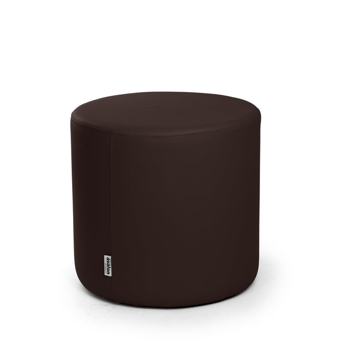 Avalon Tavolino Pouf Rigido Cilindro Similpelle Mamba Trendy Classe 1-IM Ignifugo per Interno ed Esterno. Dim: Ø45 cm X H40 cm