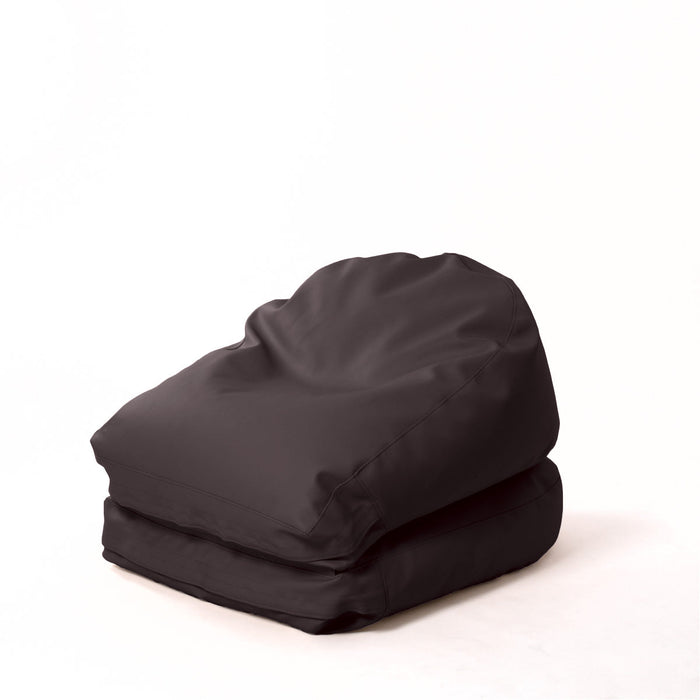 Avalon Pouf Poltrona/Letto Double Mamba in ecopelle Imbottito Made in Italy dim:  95X75 cm