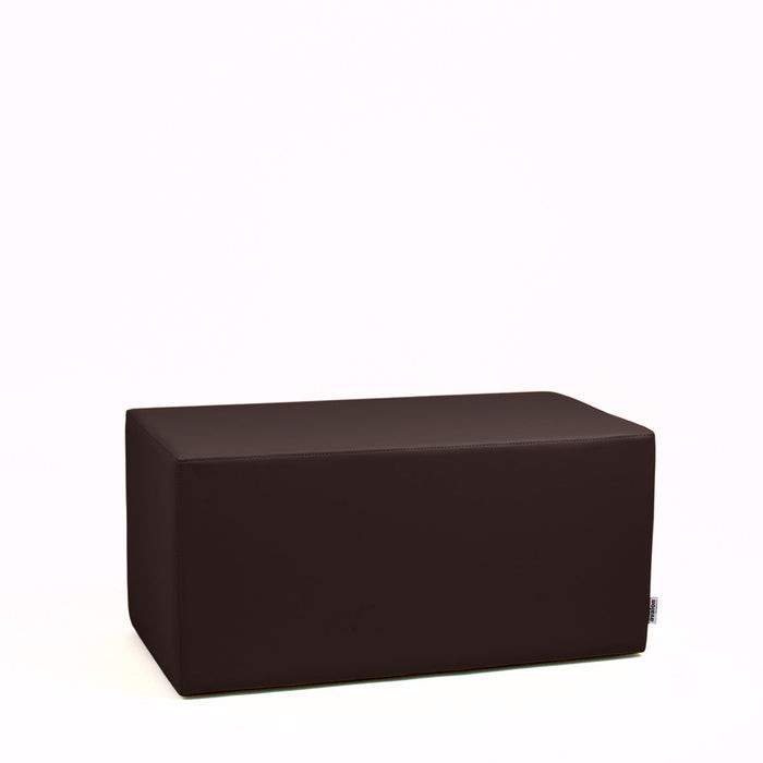 Avalon Pouf Rigido Rettangolo Similpelle Mamba Trendy Classe 1-IM Ignifugo per Interno ed Esterno. Dim: Larg. 90 cm X Prof. 45 cm X Alt. 43 cm