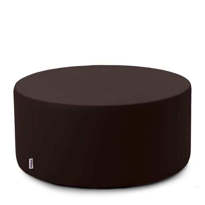 Avalon Tavolino Pouf cilindro rigido Similpelle Mamba Trendy Classe 1-IM Ignifugo per Interno ed Esterno. Dim: Ø90 cm X H40 cm