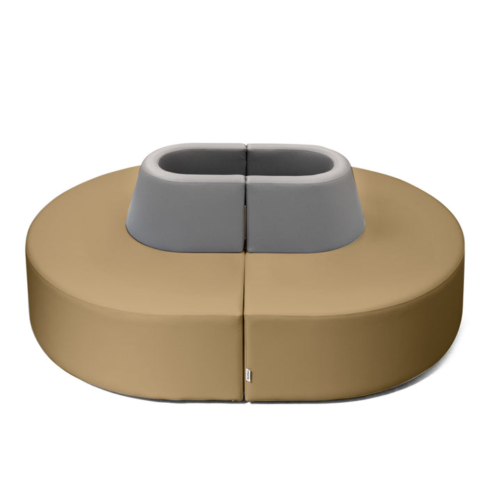 Pouf Magnetica Avalon in Ecopelle Mamba Trendy Classe 1-IM Ignifugo per Interno ed Esterno. Dim: Larg. 150 cm X Prof. 100 X H70 cm
