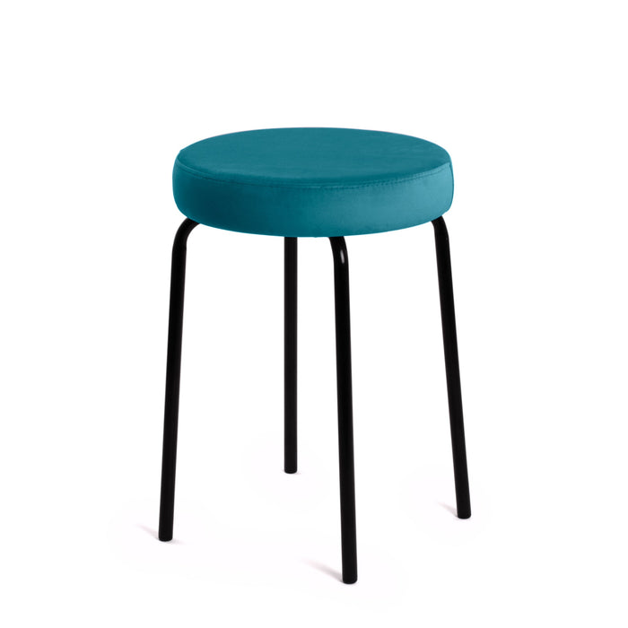 Sgabello Jolly Avalon in tessuto velluto per interno. Dim. 39x51cm