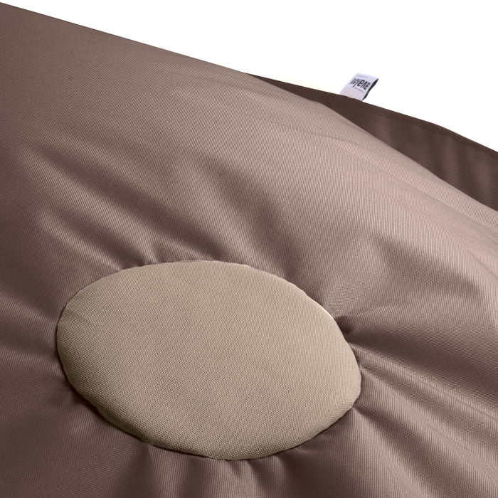Pouf Cuscino Squama Big Galleggiante Avalon in tessuto poliestere Samba per esterno Dim: 180x125xH30cm