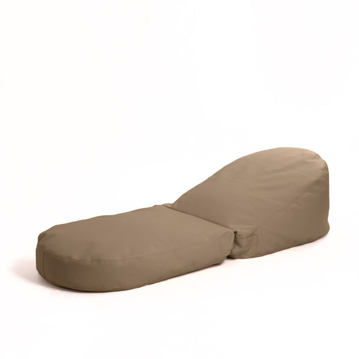 Avalon Pouf Poltrona/Letto Double Mamba in ecopelle Imbottito Made in Italy dim:  95X75 cm