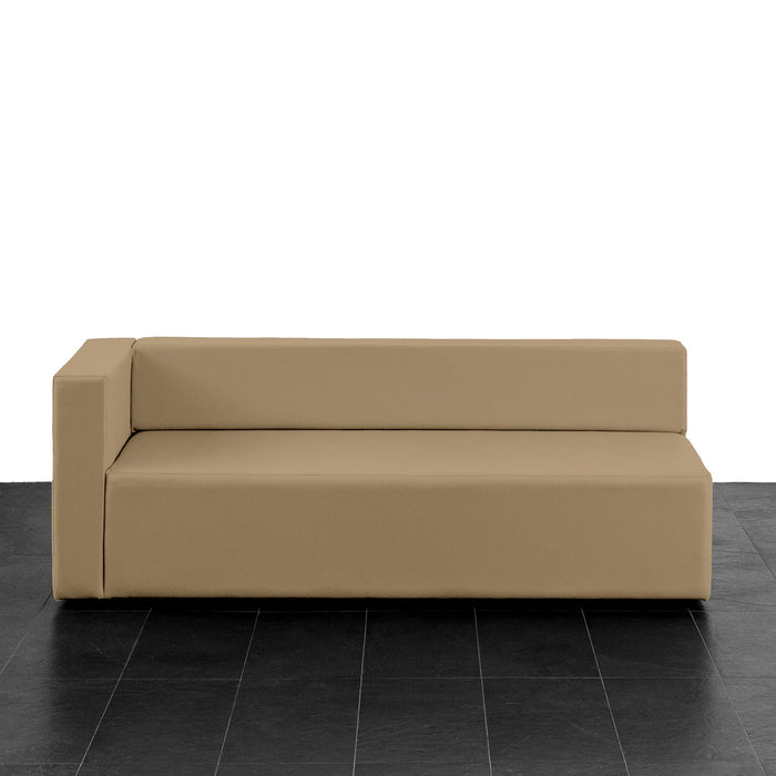 Divano 3 posti bracciolo destro Puma in Similpelle Mamba dim: 180x70x65 cm