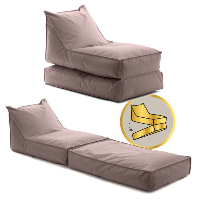 Pouf Poltrona Badd Duo Avalon in tessuto poliestere Jive Per Interno. Dim: 95x60 cm
