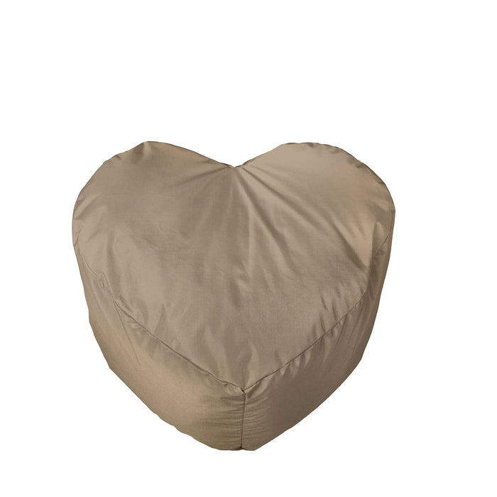 Idea Regalo, Pouf Cuore Piccolo Jive Tessuto Tecnico Antistrappo Imbottito Dim: 50x45x38 cm - Avalon