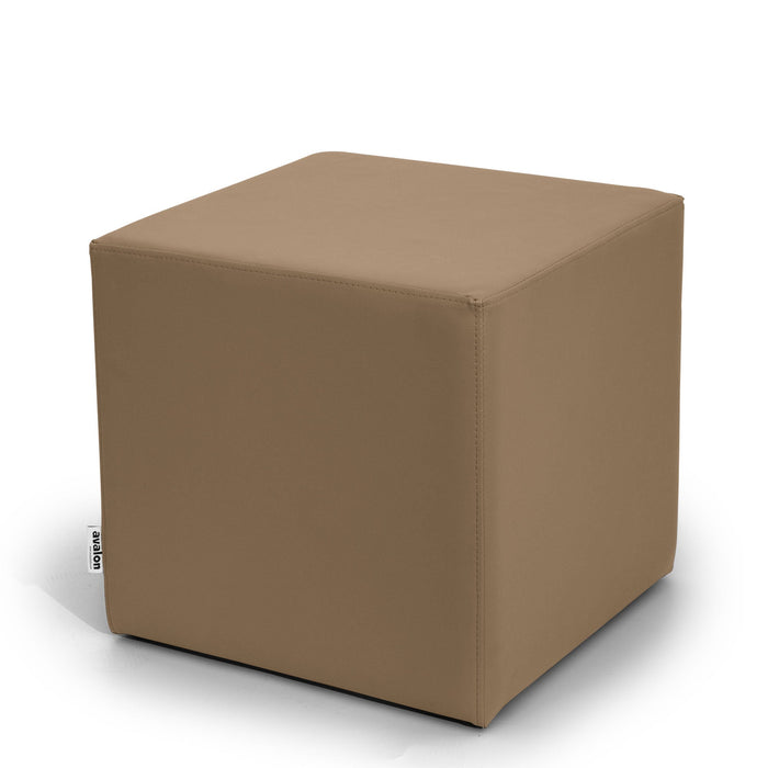 Avalon Tavolino Pouf Cubo rigido in Similpelle Mamba Trendy Classe 1-IM Ignifugo per Interno ed Esterno. Dim: Larg 45cm X Prof 45cm X Alt 40 Cm