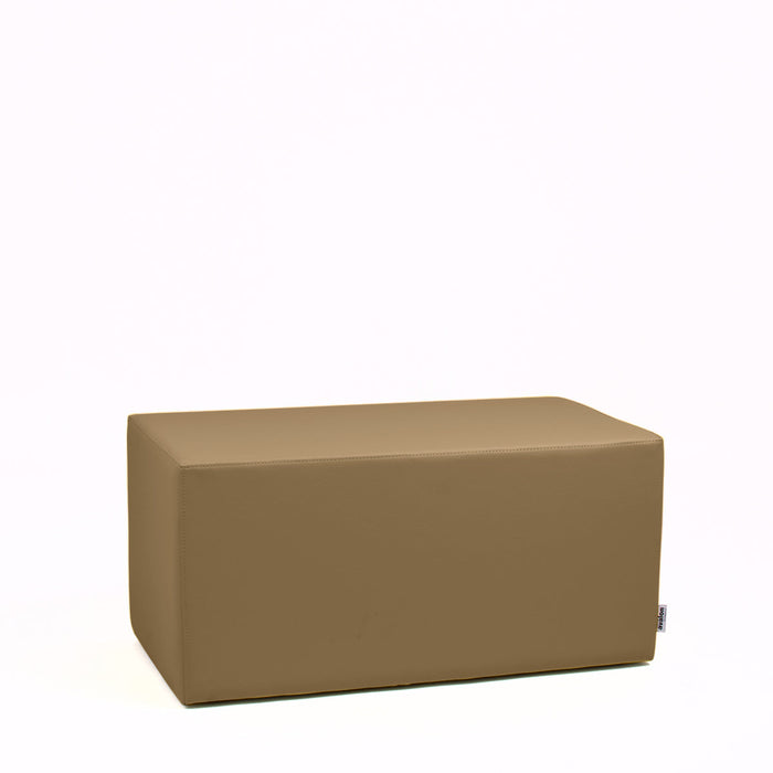 Avalon Pouf Rigido Rettangolo Similpelle Mamba Trendy Classe 1-IM Ignifugo per Interno ed Esterno. Dim: Larg. 90 cm X Prof. 45 cm X Alt. 43 cm