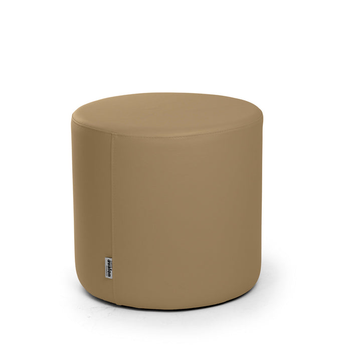 Avalon Tavolino Pouf Rigido Cilindro Similpelle Mamba Trendy Classe 1-IM Ignifugo per Interno ed Esterno. Dim: Ø45 cm X H40 cm