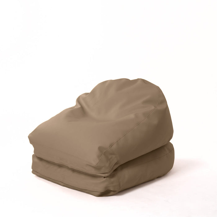 Avalon Pouf Poltrona/Letto Double Mamba in ecopelle Imbottito Made in Italy dim:  95X75 cm