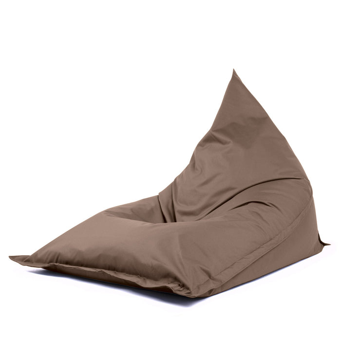Pouf Shongo grande a forma di triangolo Sfoderabile con sacca interna in tessuto Jive per interno, Antistrappo, Impermeabile, dim: 140x175 cm
