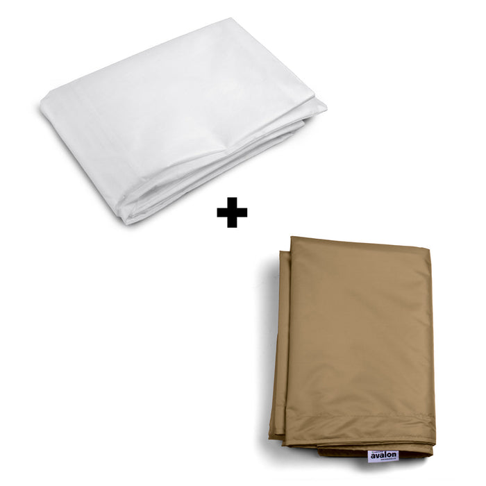 Pouf Cuscino Thin gigante sacca vuota in tessuto antistrappo impermeabile Jive per interno dim.200x140cm